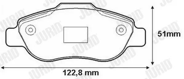 Handler.Part Brake pad set, disc brake JURID 573168J 2