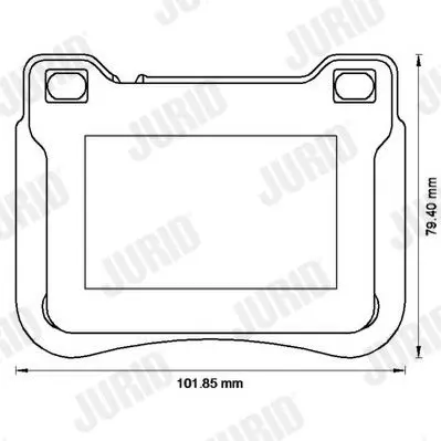 Handler.Part Brake pad set, disc brake JURID 573177J 2