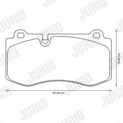 Handler.Part Brake pad set, disc brake JURID 573178J 2