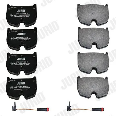 Handler.Part Brake pad set, disc brake JURID 573180J 2