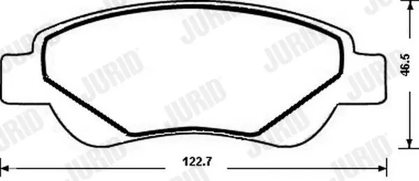 Handler.Part Brake pad set, disc brake JURID 573135J 2