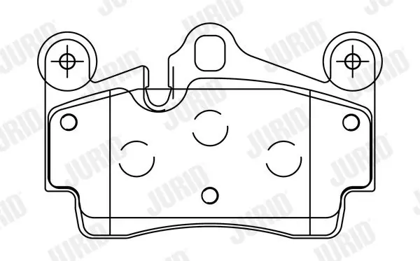 Handler.Part Brake pad set, disc brake JURID 573227J 2