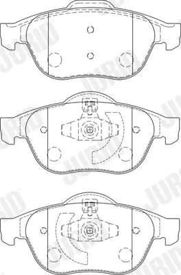 Handler.Part Brake pad set, disc brake JURID 573245J 2