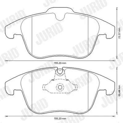 Handler.Part Brake pad set, disc brake JURID 573311J 2