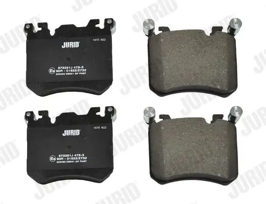 Handler.Part Brake pad set, disc brake JURID 573351J 2