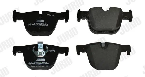 Handler.Part Brake pad set, disc brake JURID 573354J 2