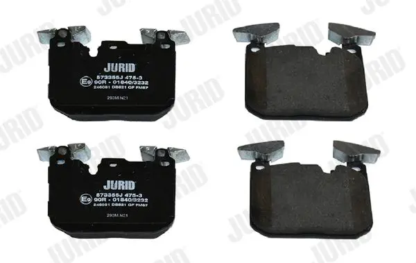 Handler.Part Brake pad set, disc brake JURID 573355J 2