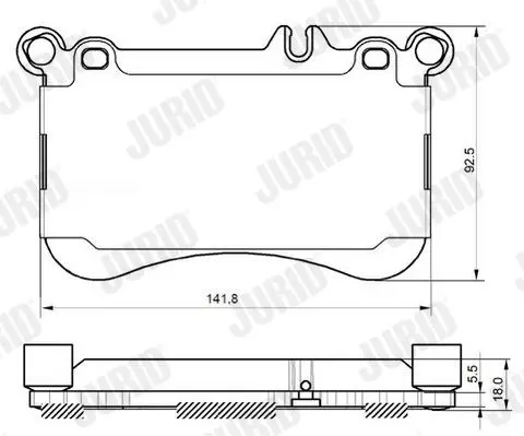 Handler.Part Brake pad set, disc brake JURID 573356J 3