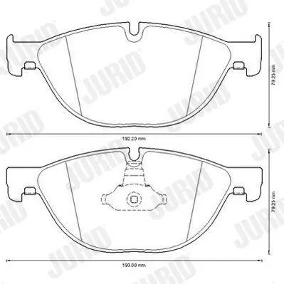 Handler.Part Brake pad set, disc brake JURID 573292J 2