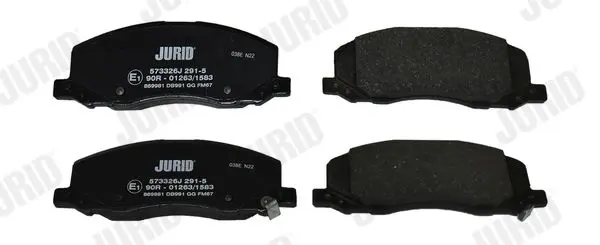 Handler.Part Brake pad set, disc brake JURID 573326J 2