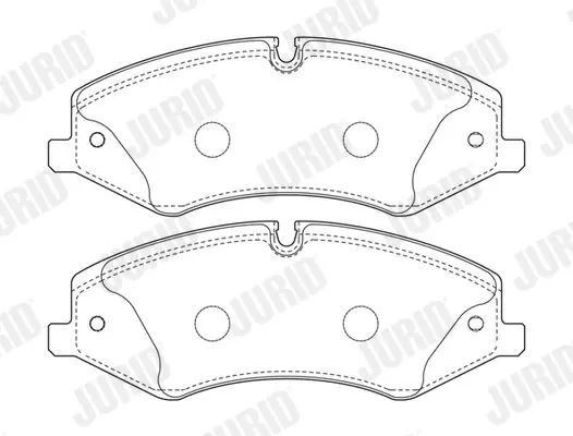 Handler.Part Brake pad set, disc brake JURID 573333J 2