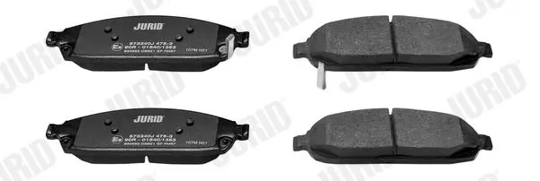 Handler.Part Brake pad set, disc brake JURID 573340J 2