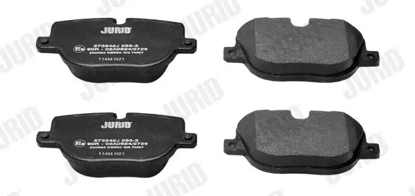 Handler.Part Brake pad set, disc brake JURID 573342J 2