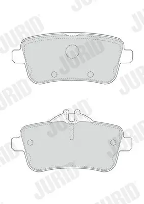 Handler.Part Brake pad set, disc brake JURID 573465J 2