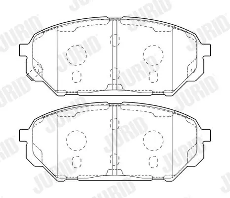 Handler.Part Brake pad set, disc brake JURID 573394J 2