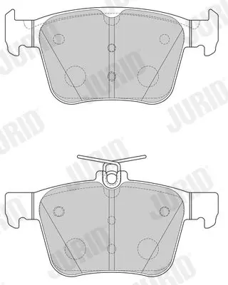 Handler.Part Brake pad set, disc brake JURID 573415J 2