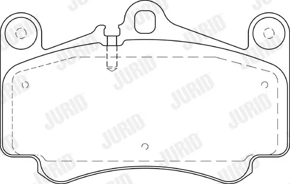 Handler.Part Brake pad set, disc brake JURID 573645J 1