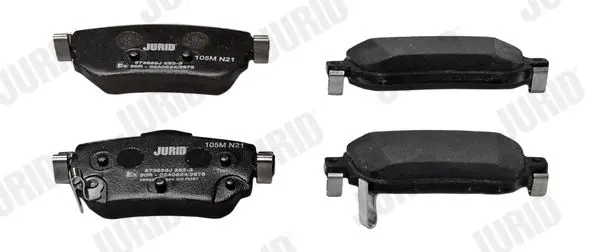 Handler.Part Brake pad set, disc brake JURID 573658J 2