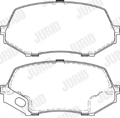 Handler.Part Brake pad set, disc brake JURID 573662J 2