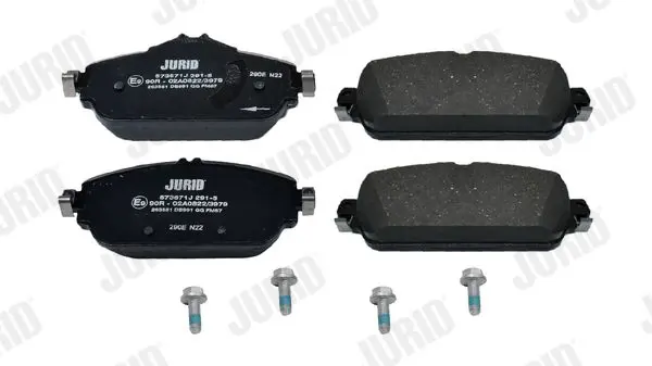 Handler.Part Brake pad set, disc brake JURID 573671J 2