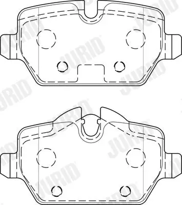 Handler.Part Brake pad set, disc brake JURID 573755J 2