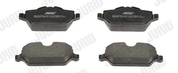 Handler.Part Brake pad set, disc brake JURID 573755J 1