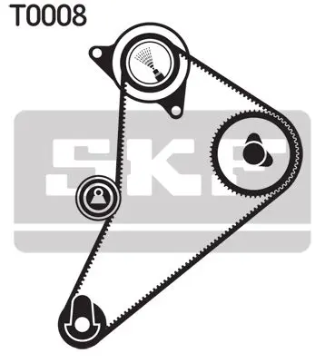 Handler.Part Timing belt set SKF VKMA04300 2