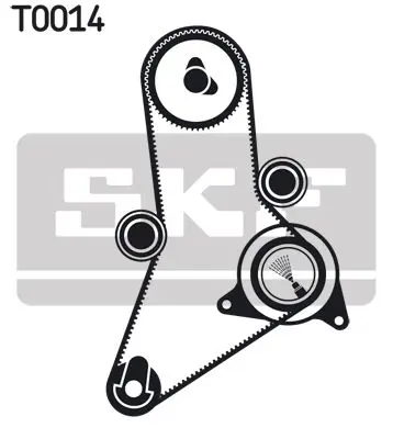 Handler.Part Timing belt set SKF VKMA02381 2