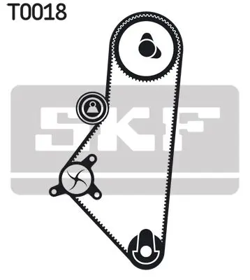 Handler.Part Water pump & timing belt set SKF VKMC03200 2