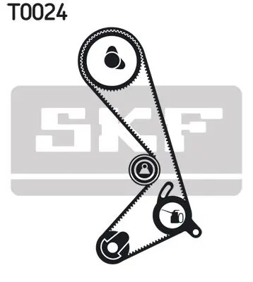 Handler.Part Timing belt set SKF VKMA06205 2