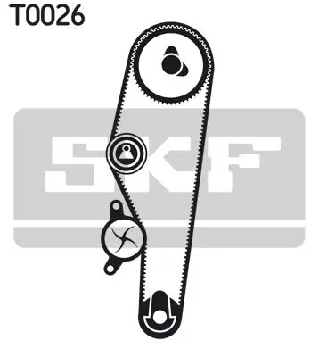 Handler.Part Timing belt set SKF VKMA02700 2