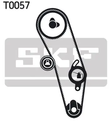 Handler.Part Timing belt set SKF VKMA01020 2