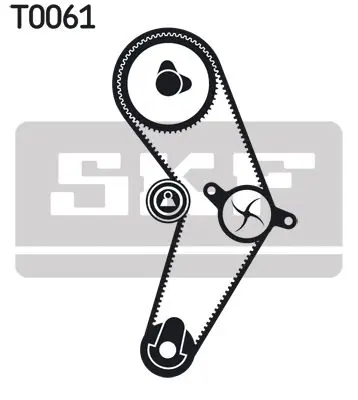 Handler.Part Water pump & timing belt set SKF VKMC06415 2