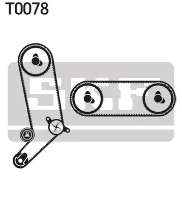 Handler.Part Timing belt set SKF VKMA01271 2