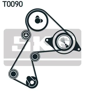 Handler.Part Timing belt set SKF VKMA06116 2