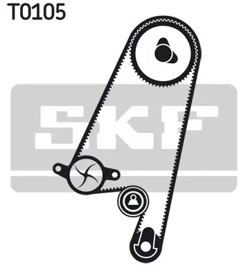 Handler.Part Timing belt set SKF VKMA05402 2