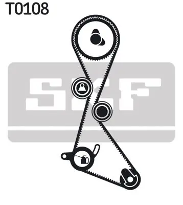 Handler.Part Timing belt set SKF VKMA06103 2