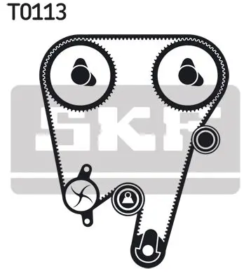 Handler.Part Water pump & timing belt set SKF VKMC06603 2