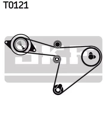 Handler.Part Timing belt set SKF VKMA97506 2