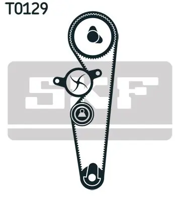 Handler.Part Water pump & timing belt set SKF VKMC022151 2