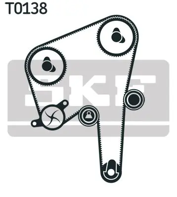 Handler.Part Timing belt set SKF VKMA06560 2