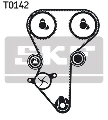 Handler.Part Water pump & timing belt set SKF VKMC03213 2