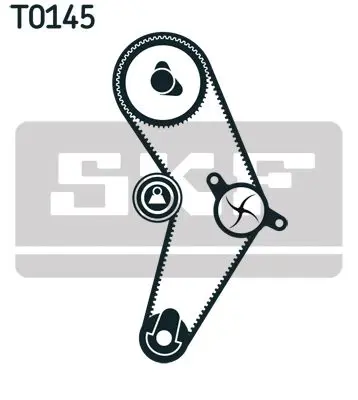 Handler.Part Water pump & timing belt set SKF VKMC022041 2