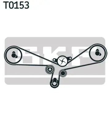 Handler.Part Timing belt set SKF VKMA01927 2