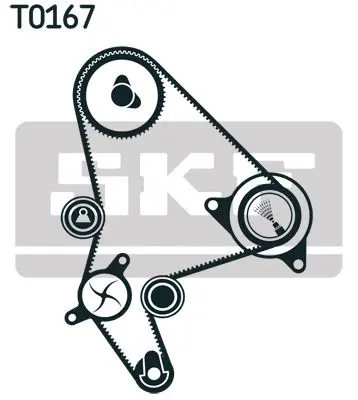 Handler.Part Water pump & timing belt set SKF VKMC03264 2