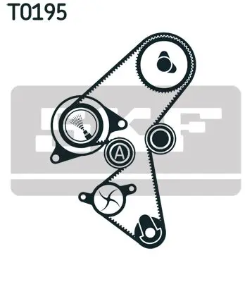 Handler.Part Timing belt set SKF VKMA03259 2