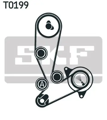 Handler.Part Timing belt set SKF VKMA02390 2