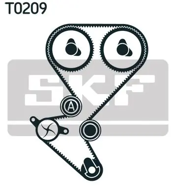 Handler.Part Water pump & timing belt set SKF VKMC03258 2