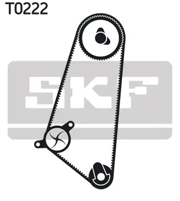 Handler.Part Water pump & timing belt set SKF VKMC01103 2