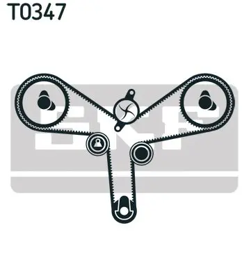 Handler.Part Timing belt set SKF VKMA95681 2